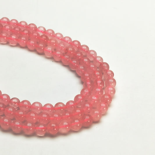 8mm rose quartz bead (46 beads) can make two bracelets