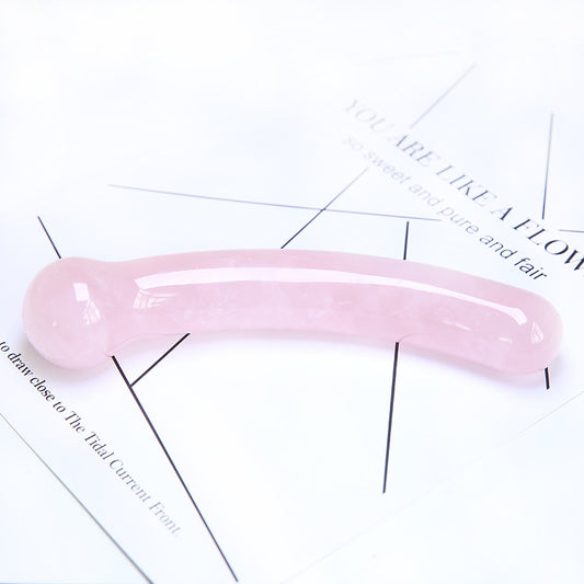 Free Shipping Natural Rosequartz 18cm big elbow massage crystal